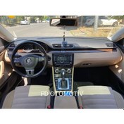 Resim Volkswagen Passat CC Konsol Siyah , Trimler Koyu Meşe Renk Torpido Konsol Maun Kaplama 