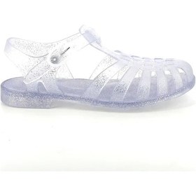 Resim Meduse Sunmif Mat Argent Paillete - Mat Şeffaf Kadın Sandalet 
