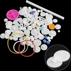 Resim Esranın Dünyası 85 Parça Plastik Dişli Seti Rc Çark Arduino 
