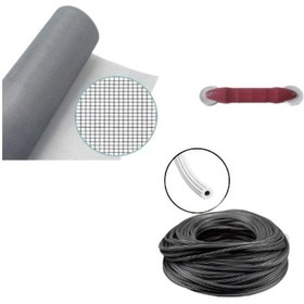 Resim Netpen 3'lü Sineklik Seti 1000x100 Cm Tül, 28 Mt. Siyah Conta, Fitil Çekme Aparatı 1000x100 Cm 