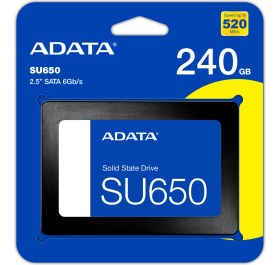 Resim Adata 240GB 2.5" SU650 520-450MB-s ASU650SS-240GT-R Ssd Harddisk 