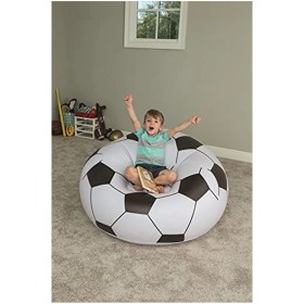 Resim Bestway Up In & Over Futbol Topu Şeklinde Şişme Koltuk 114 x 112 x 66 cm 