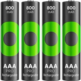 Resim Gp Recyko Pro 800 Mah Ni-Mh 1.2 Volt Aaa Ince Kalem Şarjlı Pil 4lü Paket 