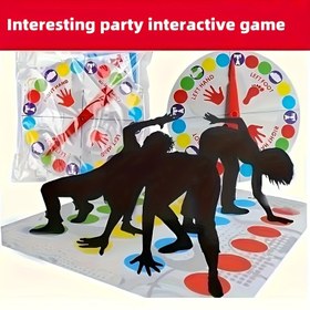 Resim 1parça Noel & Cadılar Bayramı Parti Oyun Seti - "Sol El, Sağ El" Etkileşimli Karton Oyun, Yetişkinler için, Kapalı/Açık Hava Tatil Eğlencesi, Tatil Partisi Oyunu|Stratejik Oyun|Dayanıklı Karton, Noel Oyunları 