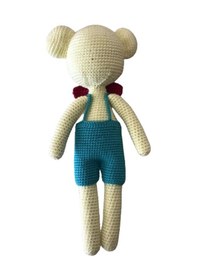 Resim Amigurumi Tulumlu Ayı 