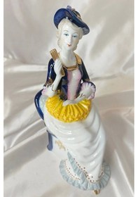 Resim El İşi Seramik Biblo Heykel Yelpaze 