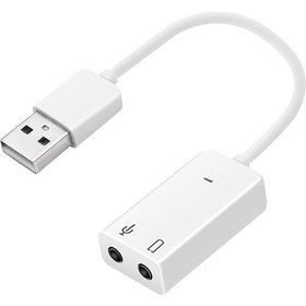 Resim aogo Kablolu Usb Ses Kartı Virtual Sound Tak Kullan Kulaklık Mikrofon Çıkışı 7.1 Channel Harici Ses Kartı 