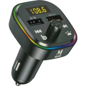 Resim Marvers Araç Fm Transmitter Bluetooth 5.0 USB Müzik Oto Aksesuar- Araç Içi Çakmaklık Şarj Type-C Uyumlu 