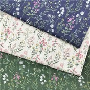 Resim 1 adet 63 inç/160 cm Saf Pamuk Çiçek Baskılı Kumaş Bayrak - DIY El Yapımı Bahçe Stili ile Canlı Çiçek ve Yeşillik Tasarımı, Yastık Kılıfları, Yatak Örtüleri, Ev Perdeleri, Masa Örtüleri ve Maskeler için Mükemmel, Ev Dekorasyonu Vurgusu | Canlı Çiçek Baskısı | El Yapımı Görünüm, Pamuk Kumaş 