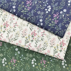 Resim 1 adet 63 inç/160 cm Saf Pamuk Çiçek Baskılı Kumaş Bayrak - DIY El Yapımı Bahçe Stili ile Canlı Çiçek ve Yeşillik Tasarımı, Yastık Kılıfları, Yatak Örtüleri, Ev Perdeleri, Masa Örtüleri ve Maskeler için Mükemmel, Ev Dekorasyonu Vurgusu | Canlı Çiçek Baskısı | El Yapımı Görünüm, Pamuk Kumaş 