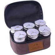 Resim Açık Barbekü Paslanmaz Çelik Taşınabilir Baharat Kavanoz Takımı Çok Renkli 