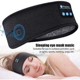 Resim zhara tech Kablosuz Bluetooth Bandana Kulaklık Uyku Bandı Spor Müzik Telefon Blutut Egzersiz Moda Göz Maskesi 