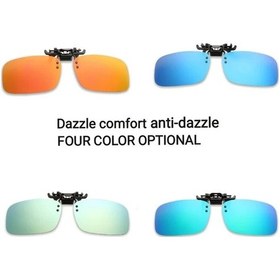 Resim Willowhaven Siyah Yeşil 4 Adet Katlanır Polarize Güneş Gözlüğü Gece Görüş Parlama Önleyici Hd Yeni Yıl Hediyesi 12+ 