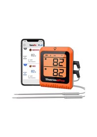 Resim ThermoPro TP920 Cep Telefonu Kontrollü, Bluetooth ve Çift Problu Profesyonel Gıda Pişirme Termometre 