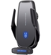 Resim Butu Q9 Araç Havalandırma Klipsi 15w Kablosuz Şarj Cihazı Siyah 