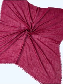 Resim Mim Eşarp Enba Flamlı Yazma %100 Pamuk Nefes Alan Doğal Kumaş Bordo 