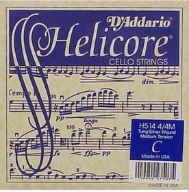 Resim Daddarıo H514 Cello Tek Tel. Helıcore. C-Do. Long Scale. Medıum 
