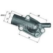 Resim MAHLE TM5109 TERMOSTAT KOMPLE LUPO 6×1. 6E1 109C 