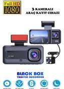 Resim Araç İçi 3 Kameralı 1080p /2.0 İnç Lcd Ekranlı /gece Görüşlü 