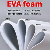 Resim DIY El Sanatları & Cosplay Rekvisitaları için Yüksek Yoğunluklu EVA Köpük Levhalar - 1mm'den 10mm'ye Kalınlık, Siyah veya Beyaz, 14"x39" - Model Oyma & El Yapımı Projeler için İdeal, El Sanatları için Köpük Levhalar 