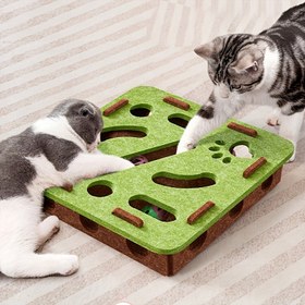 Resim Interaktif Tırmalama ve Kazıma Kedi Oyuncağı - Pati İzli Puzzle Kutu, Sağlam Tırnak Çubukları, Pil Gerektirmez, İç Mekan Aktivite Merkezi için Zeka Stimulation & Egzersiz - Tüm Irklar ve Boyutlar ile Uyumlu, Eğlenceli Tasarım, Dayanıklı Polipropilen Malzeme, Uzun Ömürlü, Oyuncak Hayvanlar 