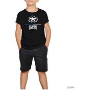 Resim Supermassive Line Siyah Çocuk Tişört Siyah 