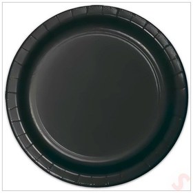 Resim Siyah Karton Tabak - 23cm X 8 Adet 