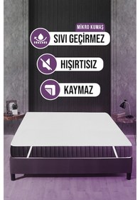 Resim Sıvı Geçirmez Yatak Alezi Pamuklu 90X190Cm Dört Köşe Lastikli 