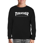 Resim Thrasher Magazine Siyah Çocuk Sweatshirt 