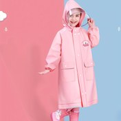 Resim BM Kızlar için Pembe EVA Yüksek Kaliteli Kapüşonlu ve Çıtçıtlı Fermuarlı Yağmurluk - Gevşek Kesim Dış Mekan Yağmurluğu, Cepli, Hafif & Nefes Alabilir Yürüyüş, Yaz & Sonbahar İçin, Dayanıklı Yağmurluk 