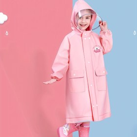 Resim BM Kızlar için Pembe EVA Yüksek Kaliteli Kapüşonlu ve Çıtçıtlı Fermuarlı Yağmurluk - Gevşek Kesim Dış Mekan Yağmurluğu, Cepli, Hafif & Nefes Alabilir Yürüyüş, Yaz & Sonbahar İçin, Dayanıklı Yağmurluk 