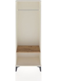 Resim Arges Dolap Tek Raflı Kapaklı Tek Askılı 60x30x163 Aytaşı-çam Aytaşı 