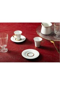 Resim Porland Vera 60cc Kahve Fincan Takımı 2 Kişilik 4 Parça Beyaz 