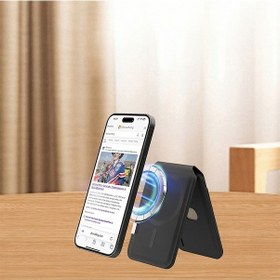 Resim Micflip P17 İos Cihazlara Özel Magnetik Standlı Kartlık Siyah 