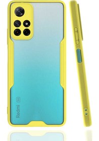 Resim Poco M4 Pro 5g Kılıf Hptk Parfe Kapak - Sarı Sari 