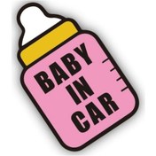 Resim Sones 10 Adet Arabada Bir Bebek Var Çıkartmalar Uyarı Çıkartmaları Stil: Ct203 Bebek Y Pembe Alt Şişe Manyetik Çıkartmalar 