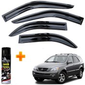 Resim Kia Sorento Mügen Cam Rüzgarlığı 2002-2010 Arası 4 Lü Takım +500ml Lastik Parlatıcı 