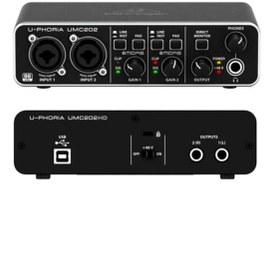 Resim Behringer 2 Giriş 2 Çıkış Usb Stüdyo Ses Kartı Umc202hd 