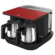 Resim Beko TKM 8961 K Keyf Çelik Kırmızı İkili Türk Kahve Makinesi 