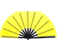 Resim Globalbloom Sarı Klasik Kung Fu Fan Katlanır Tai Chi Ve Dövüş Sanatları İçin Geleneksel Çin Stili Fitness 