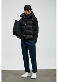 Resim Lufian Moses Kaz Tüyü Erkek Yelek 112130030 Siyah 