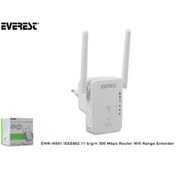 Resim Everest Access Point Router Menzil Genişletici 2 Anten 300mbps Ewr-n501 