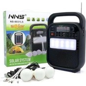 Resim Güneş Enerjili Radyolu Kamp Işığı Solar Kamp Lambası Bluetooth Hoparlör, Telefon Şarj Edebilme, 3 Adet Harici Ampul 