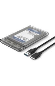 Resim Netac 2.5" Şeffaf Disk Kutusu Sata To USB 3.0 HDD - NT07WH11-30B0 