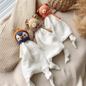 Resim Amigurumi Müslin Uyku Arkadaşı - Tilki 