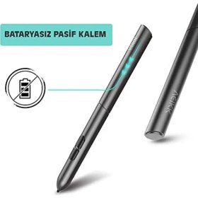 Resim Mena Rise Veikk S640 ve A30 Grafik Tabletler Için 8192L Pilsiz Kalem (Veikk 