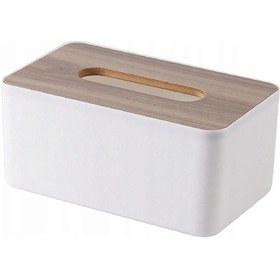 Resim Tuvalet Kağıdı Kutusu, Yüz Mendili Kutusu, Beyaz 