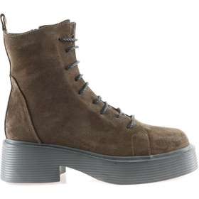 Resim Bueno Shoes Vizon Süet Kadın Topuklu Bot 01wt1801 