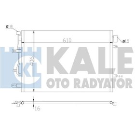 Resim KALE 342410 Klima Radyatoru Kondenser Al/Al (Vw: A4 1.6-1.8-1.9 Tdi-2.6-2.8 Quattro (00-04)) (WF448624) 