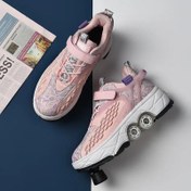 Resim 2025 Yeni Nesil Görünmez Tekerlekli Ayakkabı | Dönüşebilen Gençlik Paten Ayakkabısı | 4 Tekerlekli Yürüyüş ve Kaykay Ayakkabısı | Tekerlekli Spor Ayakkabı 